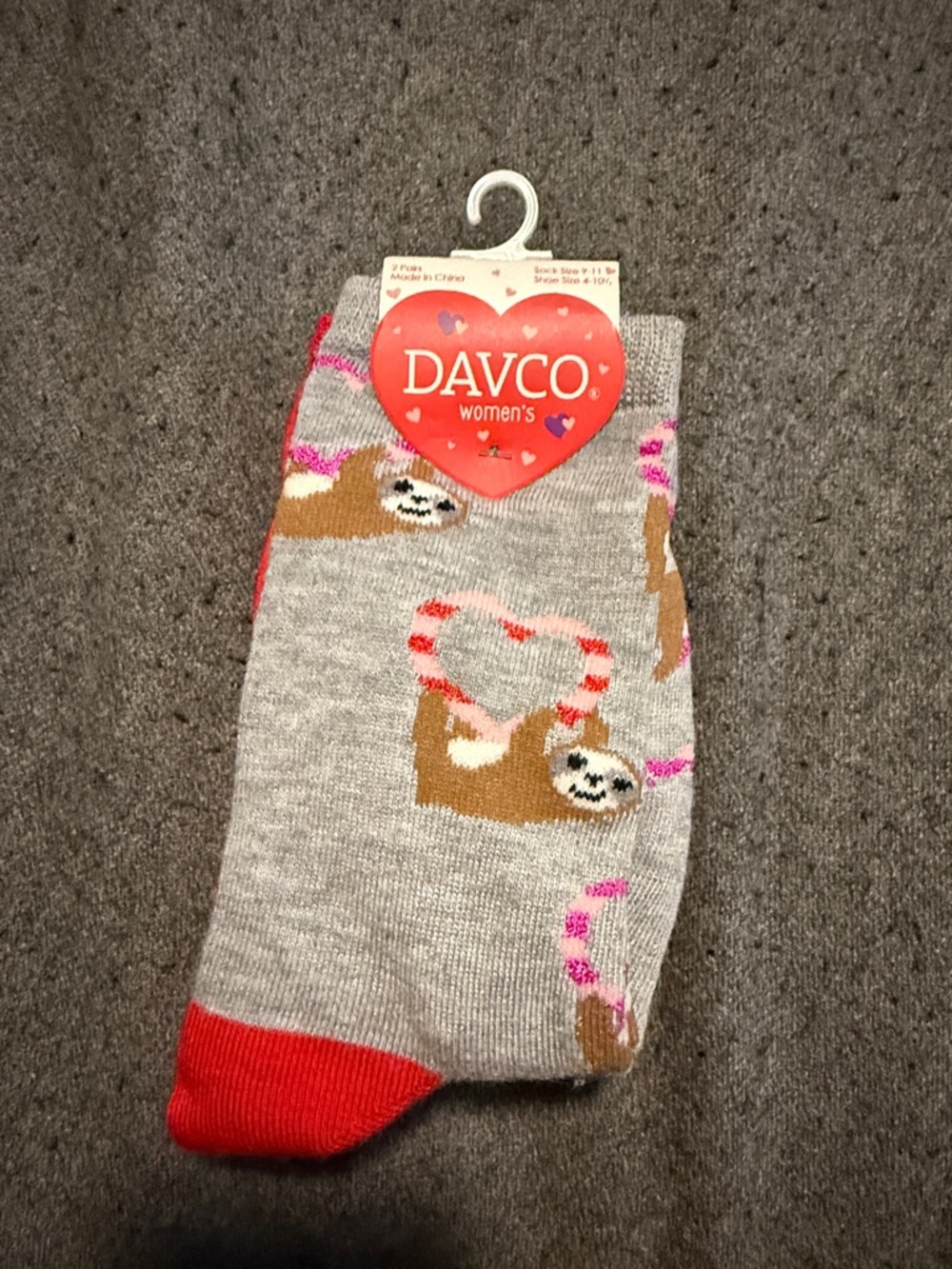 Davco 2 pack women’s socks, NWT, 9-11